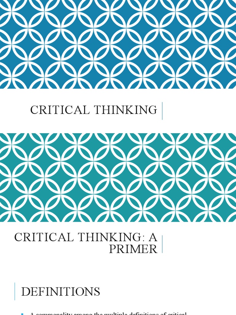 Enhancing Critical Thinking Skills | PDF | Critical Thinking | Bias