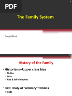 The Family System: - Pranjal Bhatt