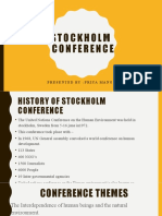 Stockholm Conference: History and Principles