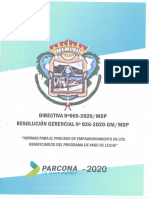 DIRECTIVA N° 005-2020-MDP