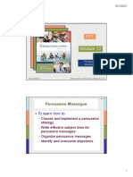 To Learn How To: Persuasive Messages Persuasive Messages