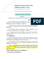 Vi. Aprendizaje y Métodos de Estudio en La Universidad