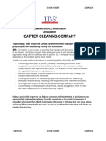 Carter Cleaning Company: Human Resource Management Assignment