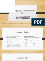 Accounts project on Financial Ratios