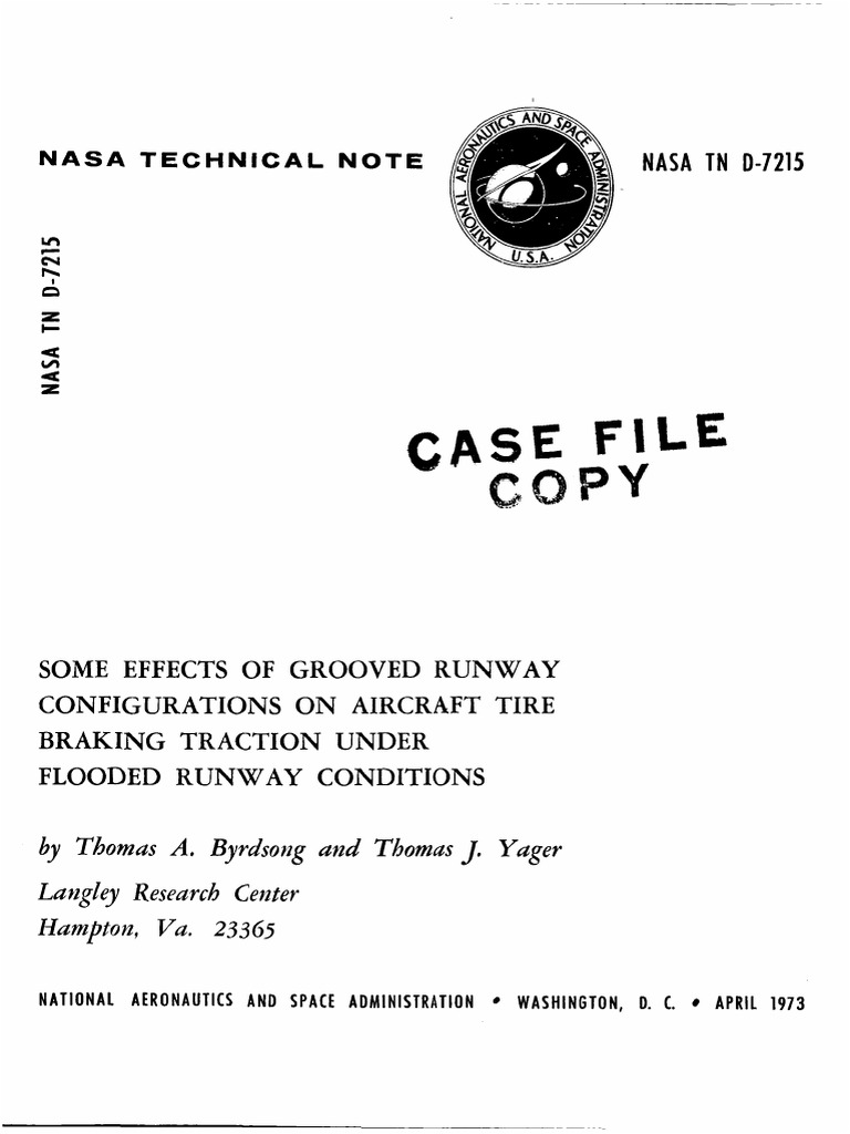 Grooved Runway Configurations PDF Tire Transportation Engineering