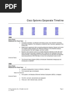 CISCO Corporate Ti1meline