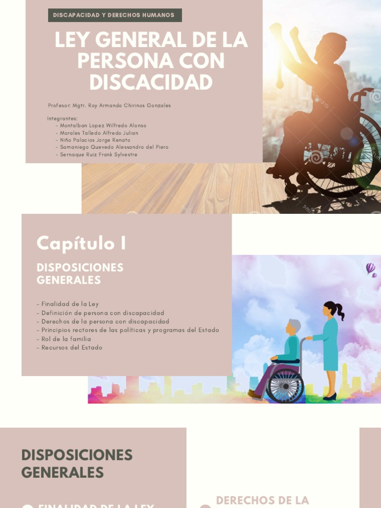 Ley de Derechos de Personas con Discapacidad | PDF | Invalidez | Multa ...