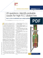 20 Questions Identify Probable Causes for High FCC Catalyst Loss