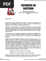 CATEQUESIS DE BAUTISMO