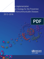 Action Plan For Implementation of European Strategy For The Prevention and Control of Noncomunicable Diseases 2012-2016