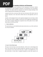 Cloud Computing Architecture and Management