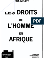 Africa Human Rights Thematic Report 1992 Fra