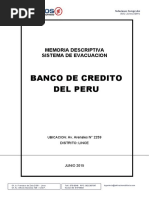 Memoria de Evacuacion BCP Arenales