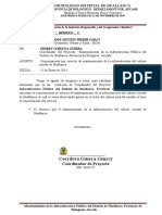 INFORME #004-2014 Requerimiento de Servicio de Mantenimiento Del Coliseo Cerrado Del Distrito de Huallanca