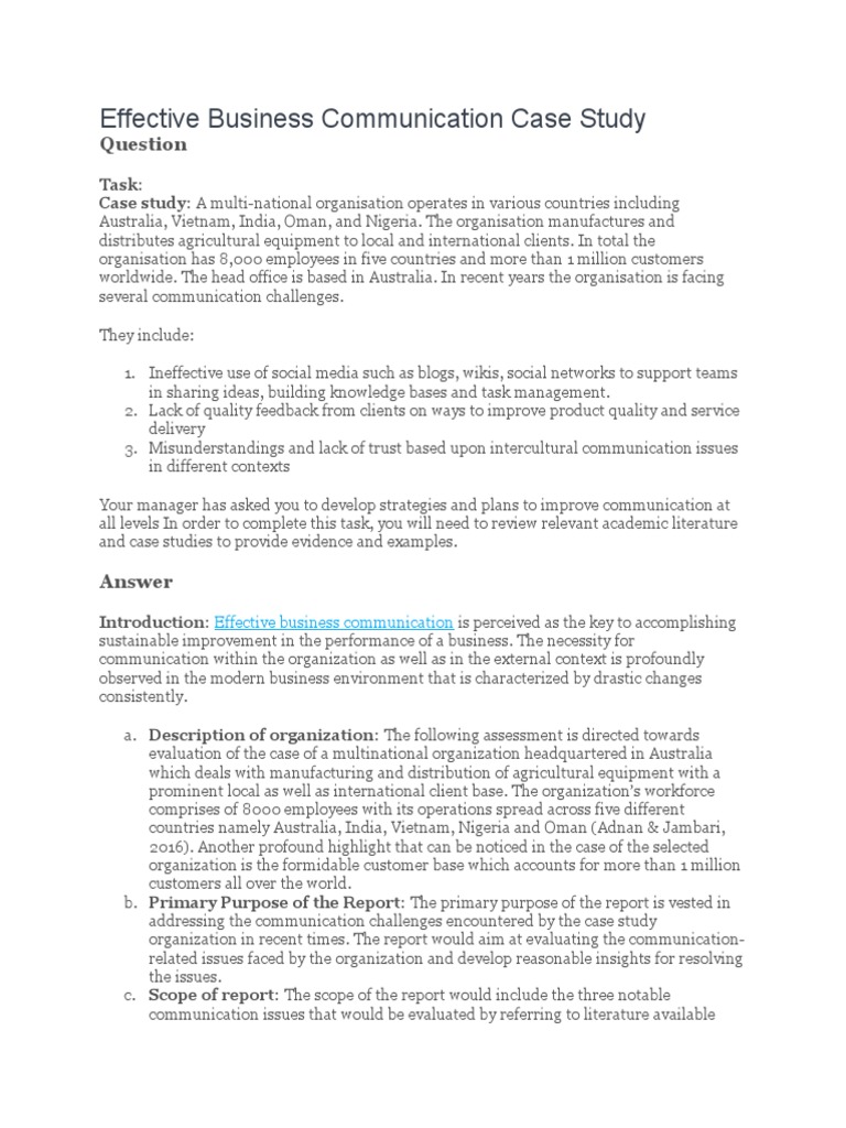 Strategies for Effective Business Communication | PDF | Popular Culture ...