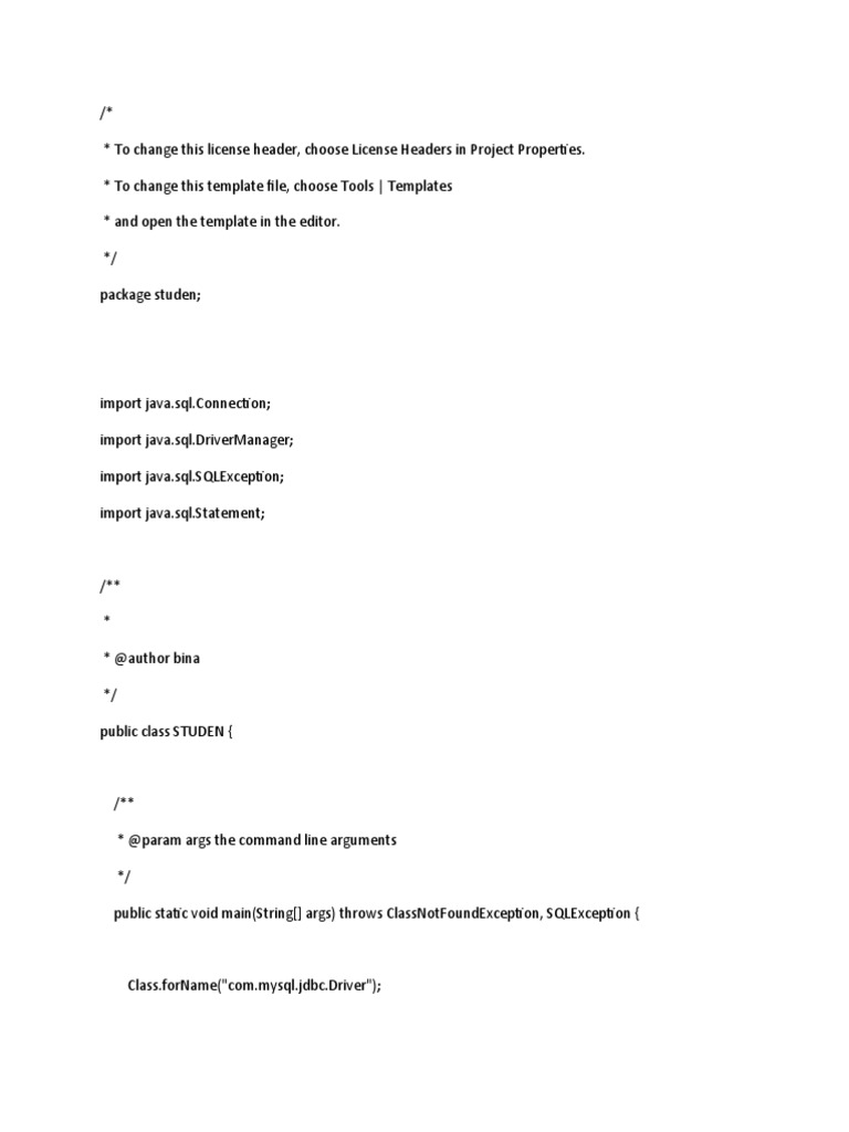 JDBC | PDF