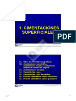 Cimentaciones Superficiales: Civ239 Ingeniería de Cimentaciones