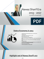 Nawaz Sharif Era 2013 - 2017: Presented By: Alysaad Hassan