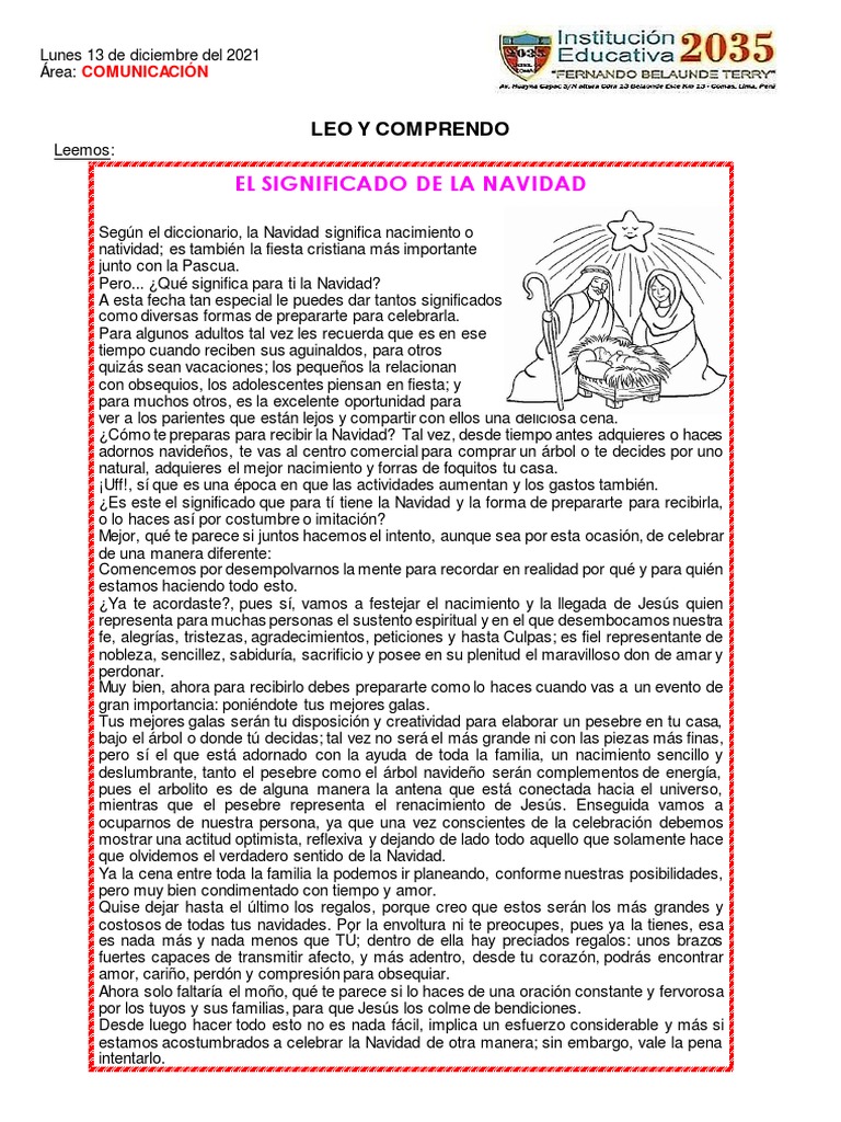 Significado y Celebración de la Navidad | PDF | Navidad | Amor