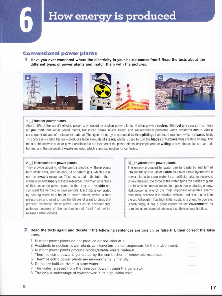 Types of Power Plants Explained | PDF | Power Station | Fossil Fuel ...