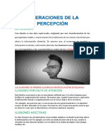 Alteraciones de La Percepción