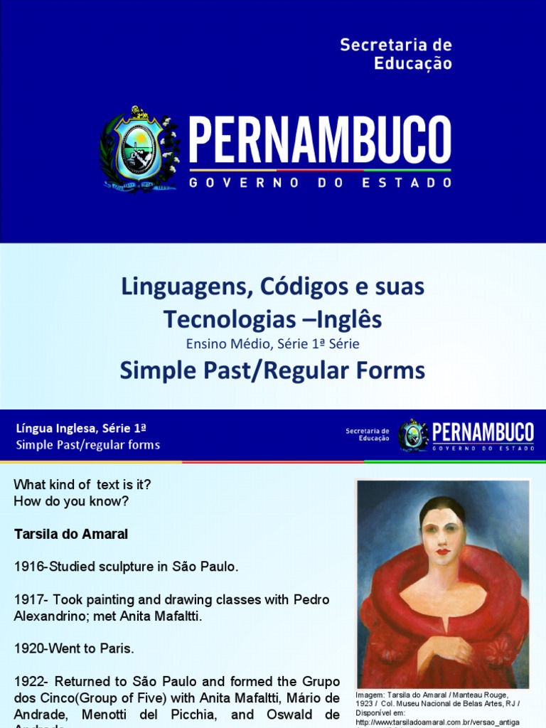 Simple Past Regular Forms | PDF | The Arts