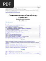 COMMERCE NUMÉRIQUE ET OUVERTURE DU MARCHÉ