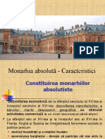 L 6 - Monarhia absolută - Caracteristici