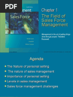 The Field of Sales Force Management