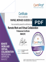 Remote Work and Virtual Collaboration Certificate - RWVCPC™