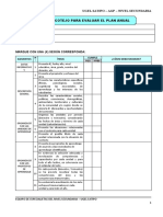 Lista de Cotejo Plan Anual