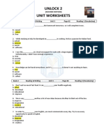 نسخة UNLOCK WORKSHEET B2 U3 R&W