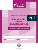 PRI 6 - Prueba Diagnóstica Matemática - Primaria BAJA
