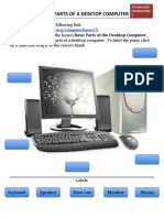 Basic Parts of A Desktop Computer