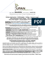 UPAN Newsletter Volume 8 Number 8 August 2021