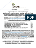 UPAN Newsletter Volume 8 Number 10 October 2021 Corrected