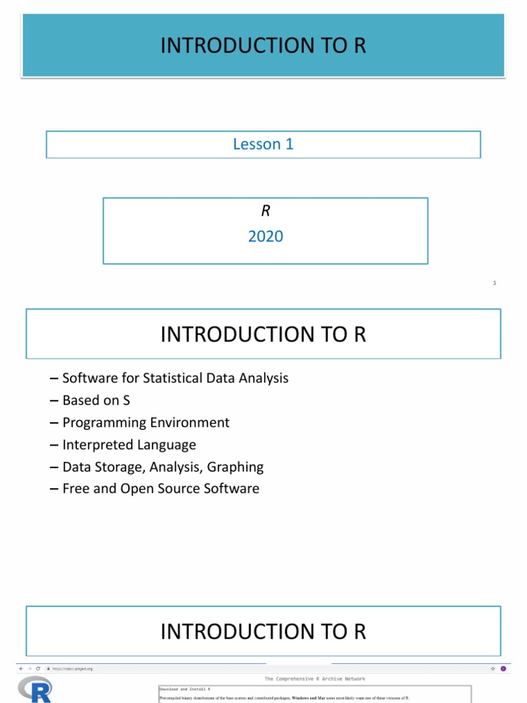 Introduction to R for Data Science | PDF | Array Data Structure ...