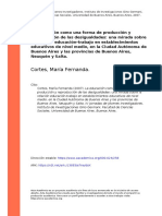 Cortes, María Fernanda (2007). La educación como una forma de producción y reproducción de las desigualdades una mirada sobre la rel (...)