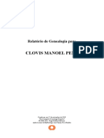 Clovis Manoel Pena -  livro de sua genealogia