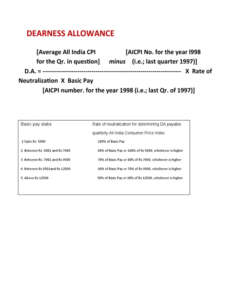 Dearness Allowance | PDF