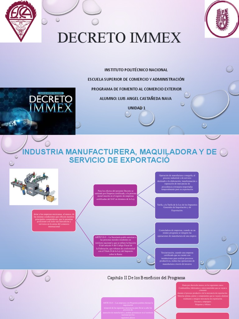 Análisis del Decreto IMMEX en México | PDF | Exportaciones | El ...