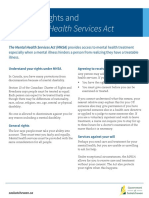 The Mental Health Services Act: Personal Rights and