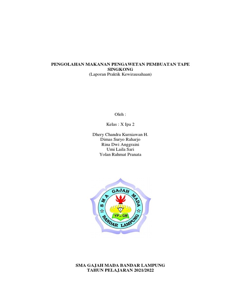 Laporan Praktikum Pembuatan Tape | PDF