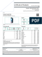 Certi Cate of Analysis: Clean AF CBD Sample: 2021NVC0440-3012