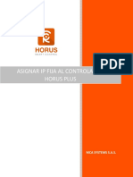 Asignarle Una IP Fija Al Controlador HorusPlus 1