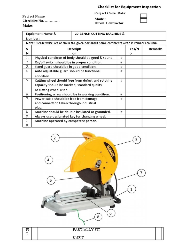 equipment-inspection-checklist-for-a-29-bench-cutting-machine-pdf