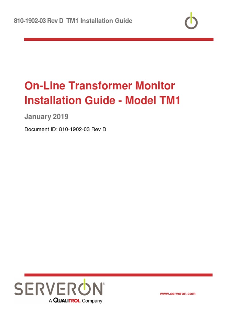 810-1902-03 Rev D TM1 Installation Guide | PDF | Electrical Wiring |  Electrical Connector