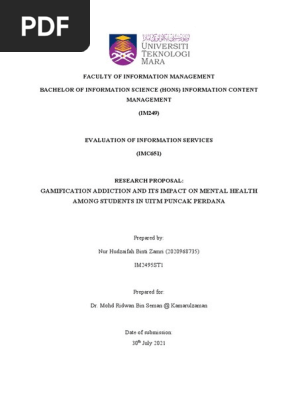 RESEARCH PROPOSAL 