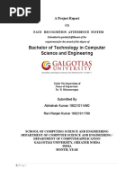 Bachelor of Technology in Computer Science and Engineering: A Project Report