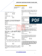 Important Questions For Ibps Po and Clerk: Quantitative Aptitude Test